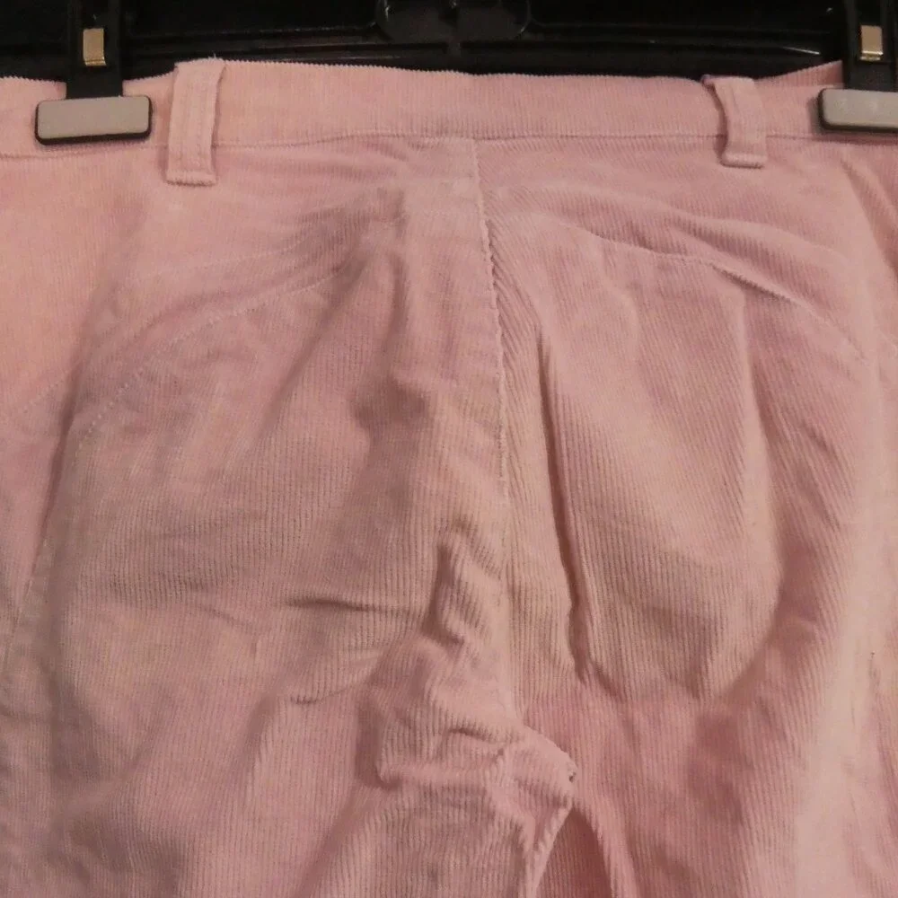 Vintage | NAF NAF | size 38 | Pastel Pink Flare Pants with Lace-Up Closure - Picture 11 of 16